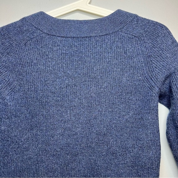 Rag & Bone Merino Wool Pullover knit Sweater V Neck Blue Sz XXS Thick Warm - Picture 12 of 14